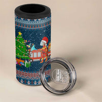 Flamingle Bells Xmas Christmas 4 in 1 Can Cooler Tumbler Xmas Holiday Patterns - Wonder Print Shop