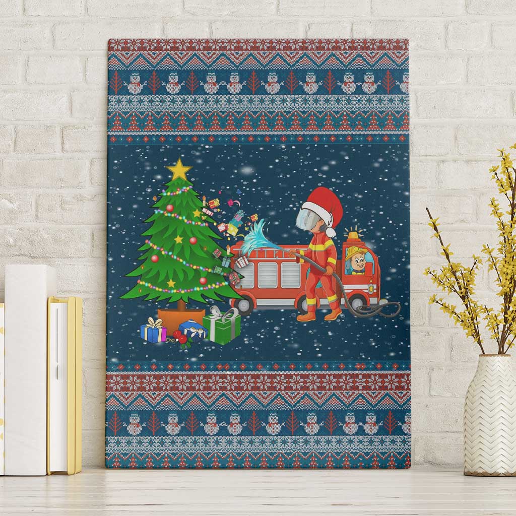 Flamingle Bells Xmas Christmas Canvas Wall Art Xmas Holiday Patterns - Wonder Print Shop