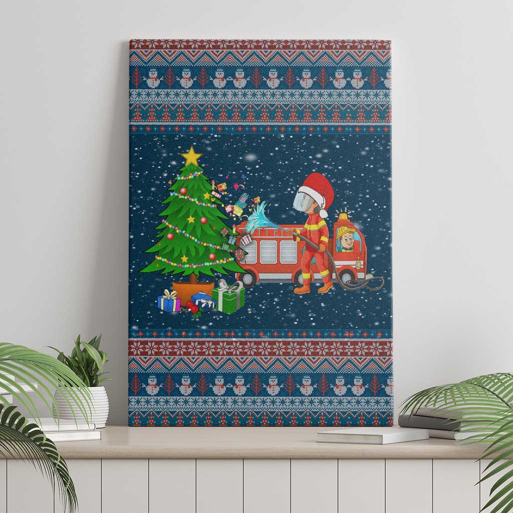 Flamingle Bells Xmas Christmas Canvas Wall Art Xmas Holiday Patterns - Wonder Print Shop
