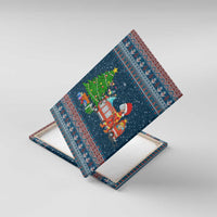 Flamingle Bells Xmas Christmas Canvas Wall Art Xmas Holiday Patterns - Wonder Print Shop