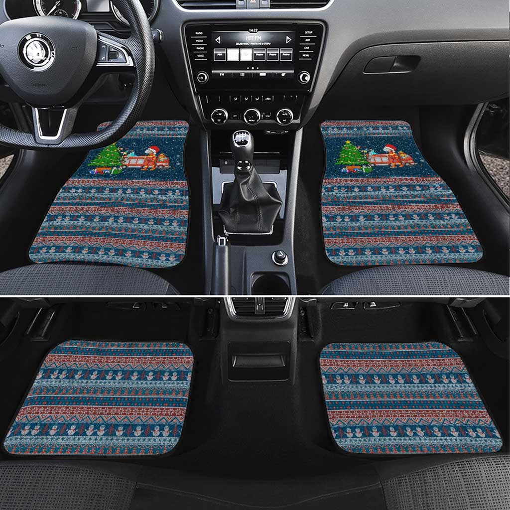 Flamingle Bells Xmas Christmas Car Mats Xmas Holiday Patterns - Wonder Print Shop