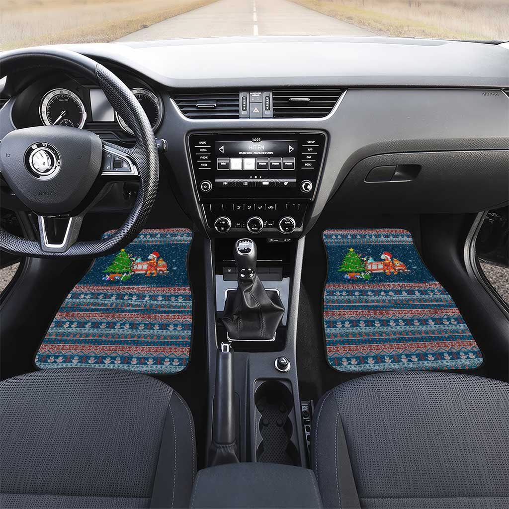 Flamingle Bells Xmas Christmas Car Mats Xmas Holiday Patterns - Wonder Print Shop