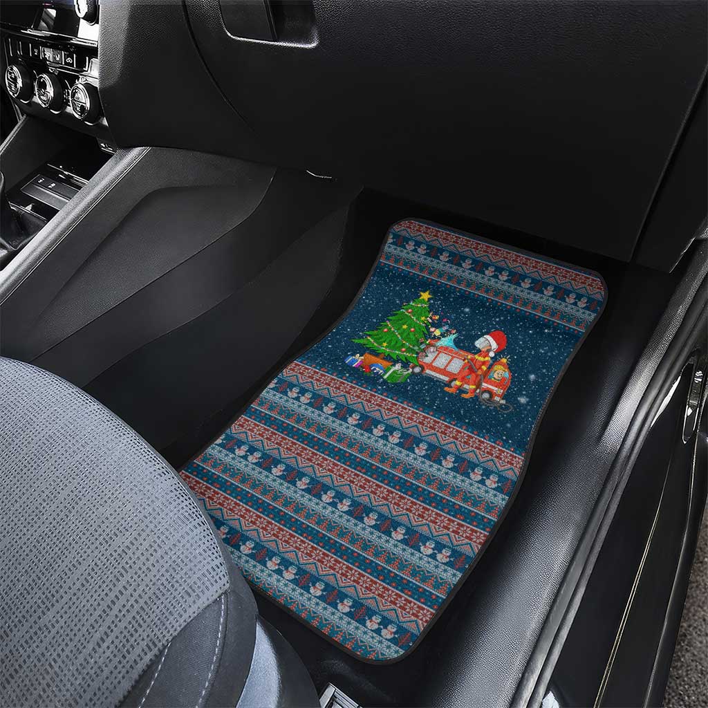 Flamingle Bells Xmas Christmas Car Mats Xmas Holiday Patterns - Wonder Print Shop