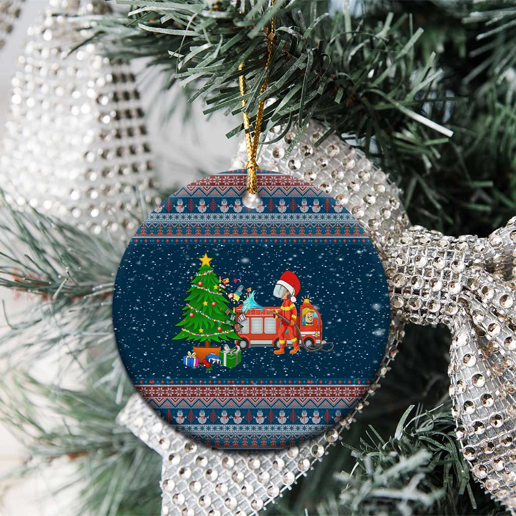 Flamingle Bells Xmas Christmas Ceramic Ornament Xmas Holiday Patterns - Wonder Print Shop