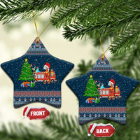 Flamingle Bells Xmas Christmas Ceramic Ornament Xmas Holiday Patterns - Wonder Print Shop