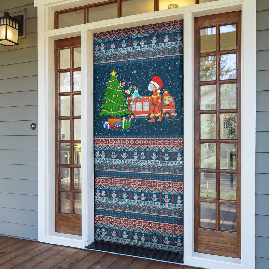 Flamingle Bells Xmas Christmas Door Cover Xmas Holiday Patterns - Wonder Print Shop