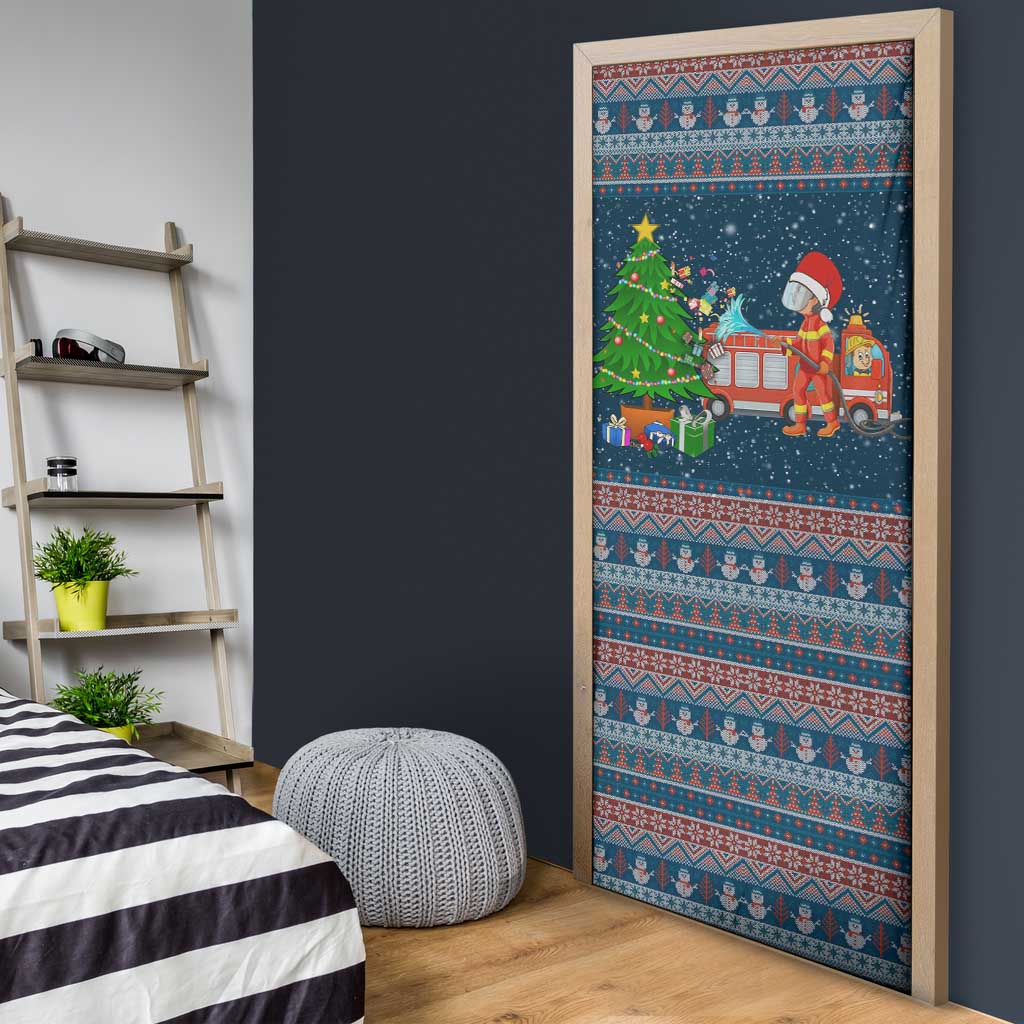 Flamingle Bells Xmas Christmas Door Cover Xmas Holiday Patterns - Wonder Print Shop