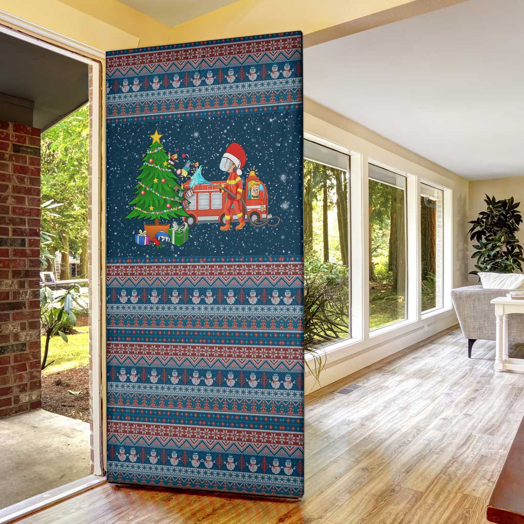 Flamingle Bells Xmas Christmas Door Cover Xmas Holiday Patterns - Wonder Print Shop