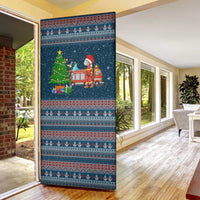 Flamingle Bells Xmas Christmas Door Cover Xmas Holiday Patterns - Wonder Print Shop