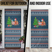 Flamingle Bells Xmas Christmas Door Cover Xmas Holiday Patterns - Wonder Print Shop