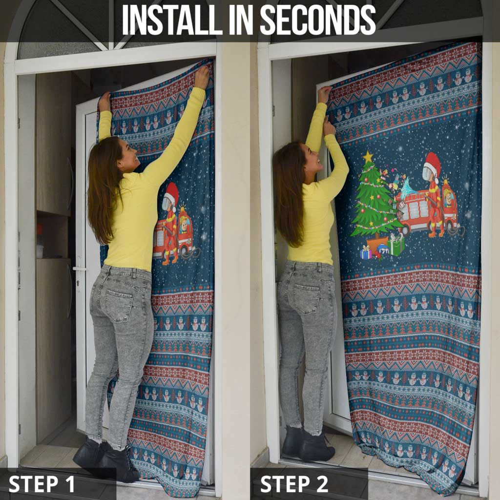 Flamingle Bells Xmas Christmas Door Cover Xmas Holiday Patterns - Wonder Print Shop