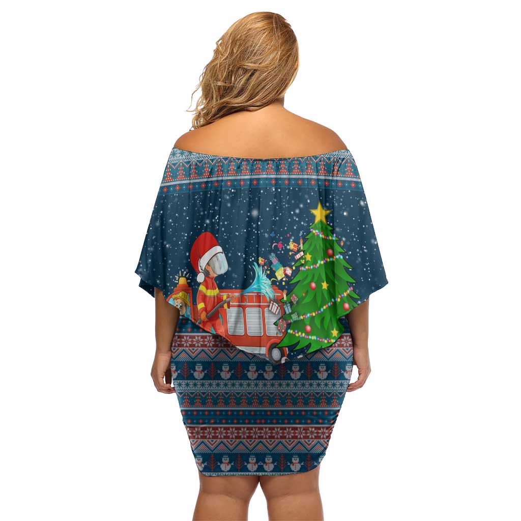 Flamingle Bells Xmas Christmas Family Matching Off Shoulder Short Dress and Hawaiian Shirt Xmas Holiday Patterns - Wonder Print Shop