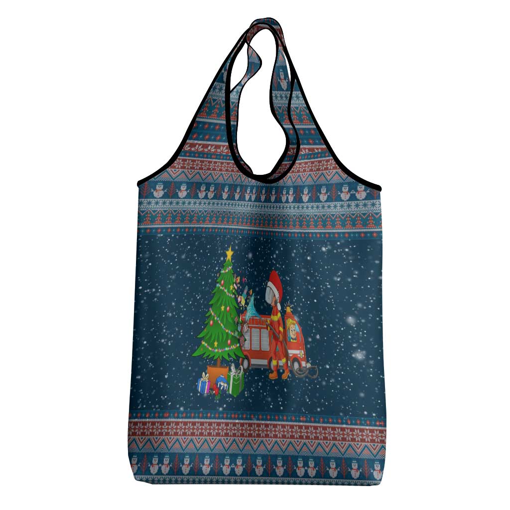Flamingle Bells Xmas Christmas Grocery Bag Xmas Holiday Patterns - Wonder Print Shop