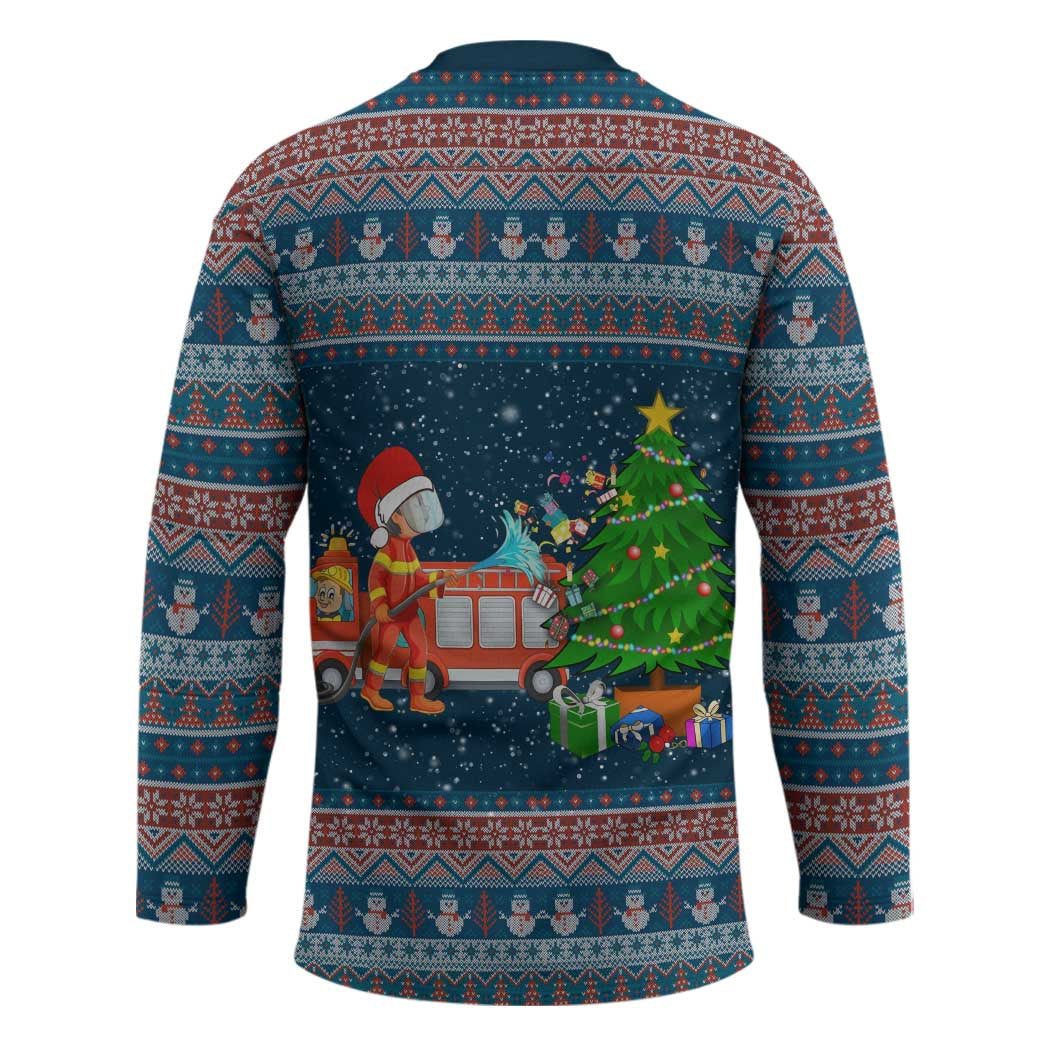 Flamingle Bells Xmas Christmas Hockey Jersey Xmas Holiday Patterns - Wonder Print Shop