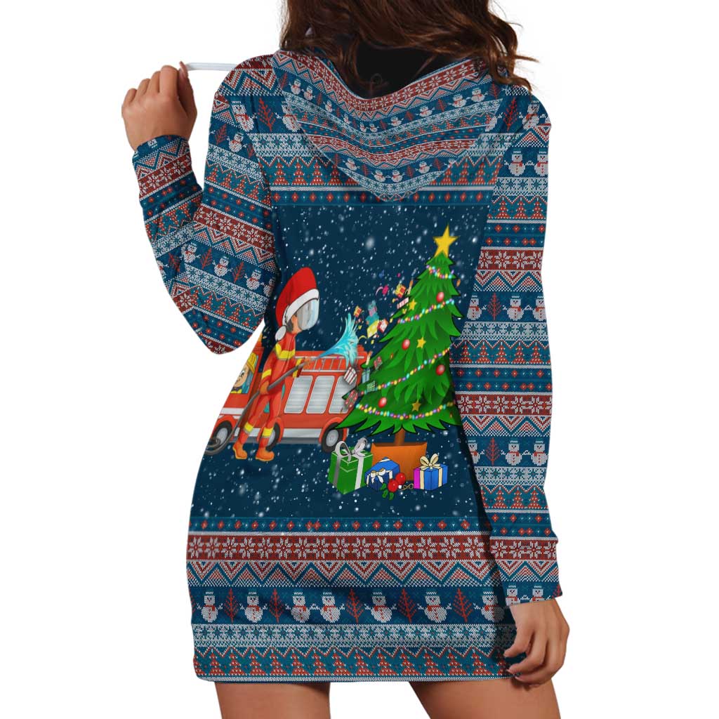 Flamingle Bells Xmas Christmas Hoodie Dress Xmas Holiday Patterns - Wonder Print Shop