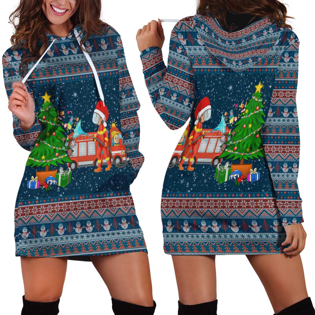 Flamingle Bells Xmas Christmas Hoodie Dress Xmas Holiday Patterns - Wonder Print Shop