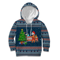 Flamingle Bells Xmas Christmas Kid Hoodie Xmas Holiday Patterns - Wonder Print Shop