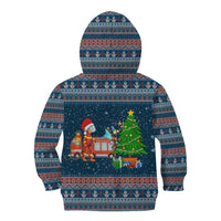 Flamingle Bells Xmas Christmas Kid Hoodie Xmas Holiday Patterns - Wonder Print Shop