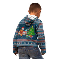 Flamingle Bells Xmas Christmas Kid Hoodie Xmas Holiday Patterns - Wonder Print Shop