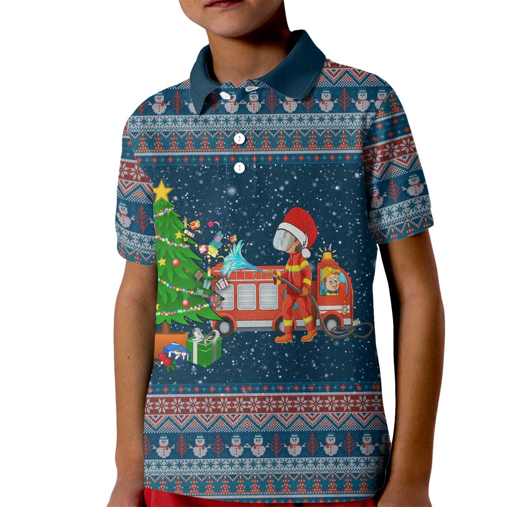 Flamingle Bells Xmas Christmas Kid Polo Shirt Xmas Holiday Patterns - Wonder Print Shop