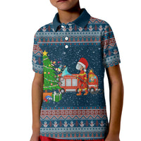 Flamingle Bells Xmas Christmas Kid Polo Shirt Xmas Holiday Patterns - Wonder Print Shop