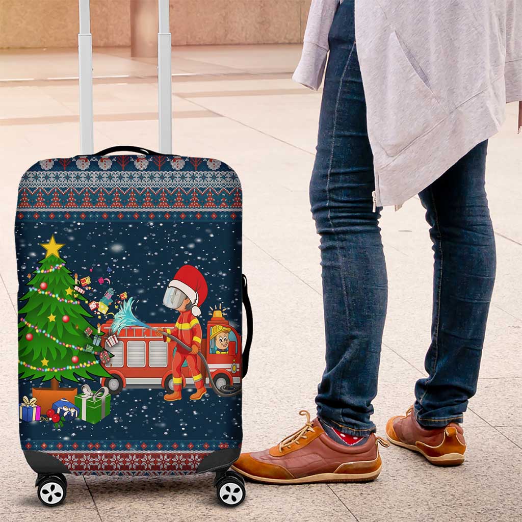 Flamingle Bells Xmas Christmas Luggage Cover Xmas Holiday Patterns - Wonder Print Shop