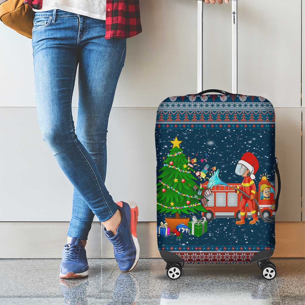 Flamingle Bells Xmas Christmas Luggage Cover Xmas Holiday Patterns - Wonder Print Shop