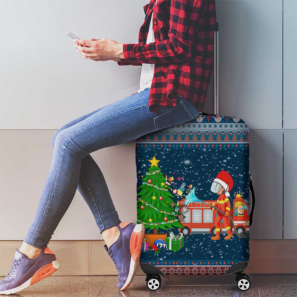 Flamingle Bells Xmas Christmas Luggage Cover Xmas Holiday Patterns - Wonder Print Shop