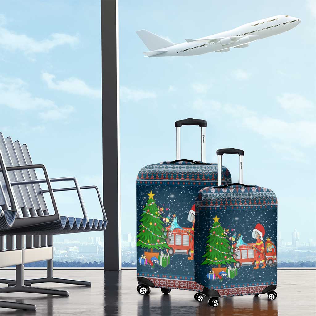 Flamingle Bells Xmas Christmas Luggage Cover Xmas Holiday Patterns - Wonder Print Shop