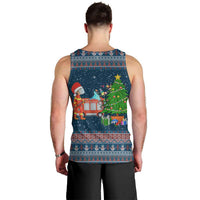 Flamingle Bells Xmas Christmas Men Tank Top Xmas Holiday Patterns - Wonder Print Shop