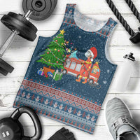 Flamingle Bells Xmas Christmas Men Tank Top Xmas Holiday Patterns - Wonder Print Shop