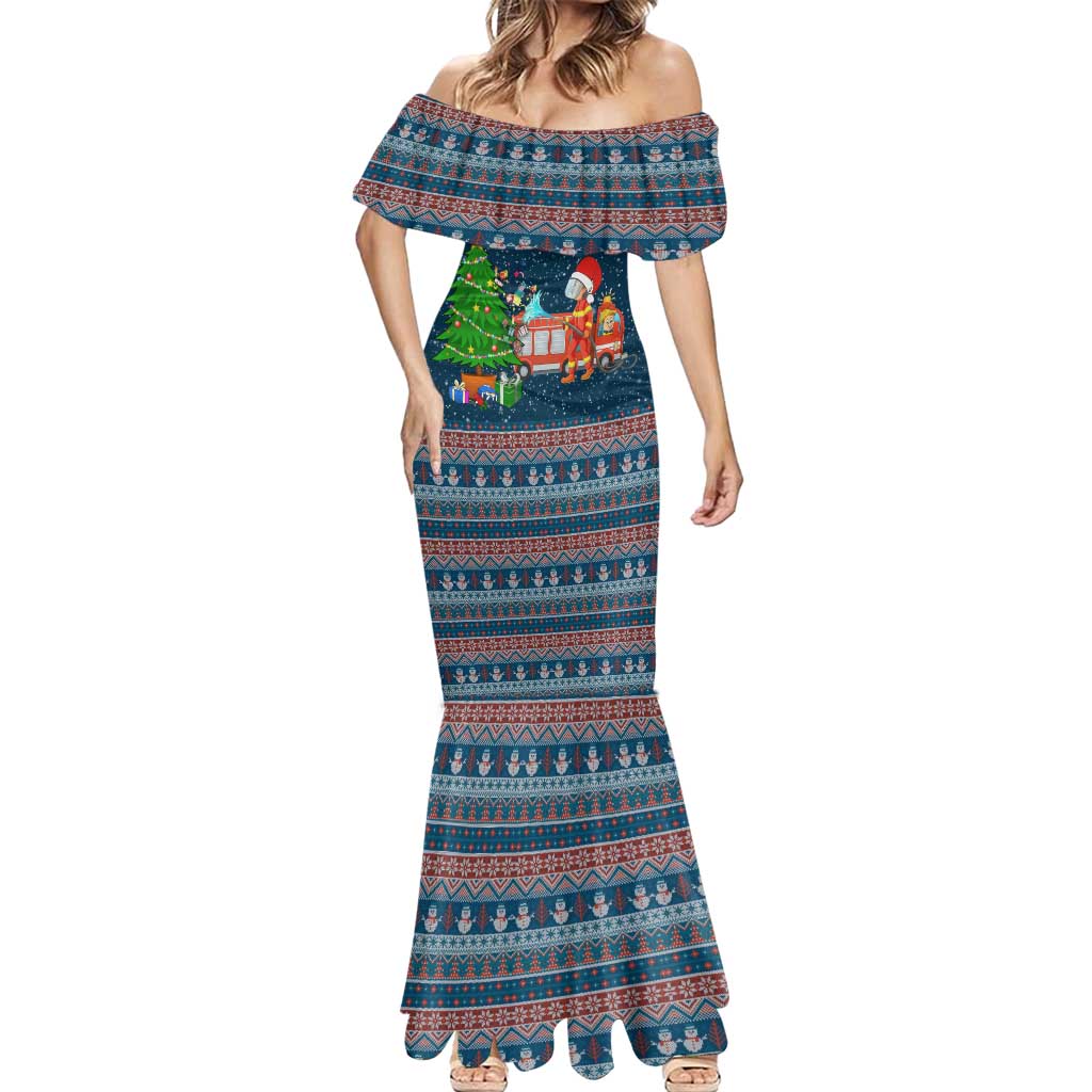 Flamingle Bells Xmas Christmas Mermaid Dress Xmas Holiday Patterns - Wonder Print Shop
