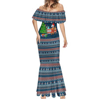 Flamingle Bells Xmas Christmas Mermaid Dress Xmas Holiday Patterns - Wonder Print Shop