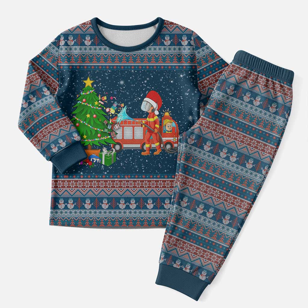 Flamingle Bells Xmas Christmas Pajama Set Xmas Holiday Patterns - Wonder Print Shop