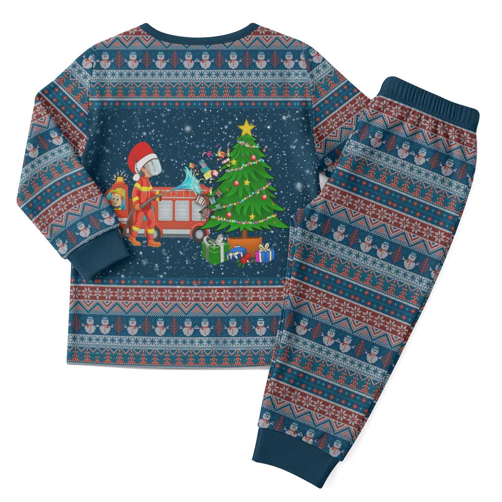 Flamingle Bells Xmas Christmas Pajama Set Xmas Holiday Patterns - Wonder Print Shop