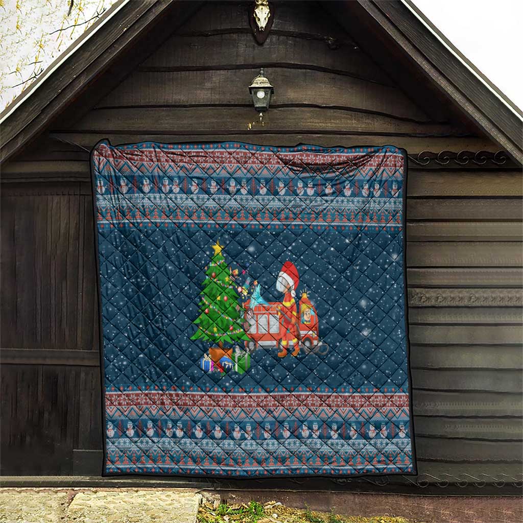 Flamingle Bells Xmas Christmas Quilt Xmas Holiday Patterns - Wonder Print Shop