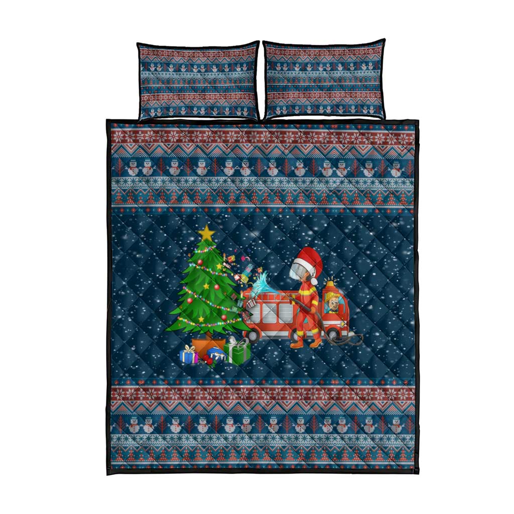 Flamingle Bells Xmas Christmas Quilt Bed Set Xmas Holiday Patterns - Wonder Print Shop