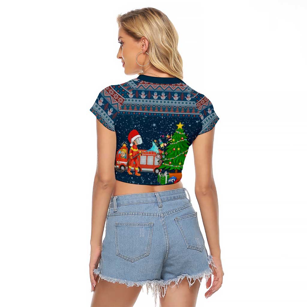 Flamingle Bells Xmas Christmas Raglan Cropped T Shirt Xmas Holiday Patterns - Wonder Print Shop