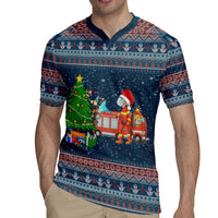 Flamingle Bells Xmas Christmas Rugby Jersey Xmas Holiday Patterns - Wonder Print Shop