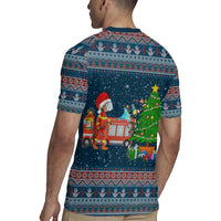Flamingle Bells Xmas Christmas Rugby Jersey Xmas Holiday Patterns - Wonder Print Shop