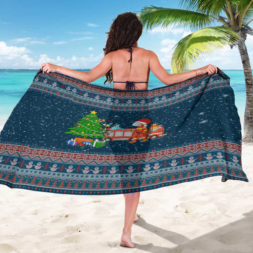 Flamingle Bells Xmas Christmas Sarong Xmas Holiday Patterns - Wonder Print Shop