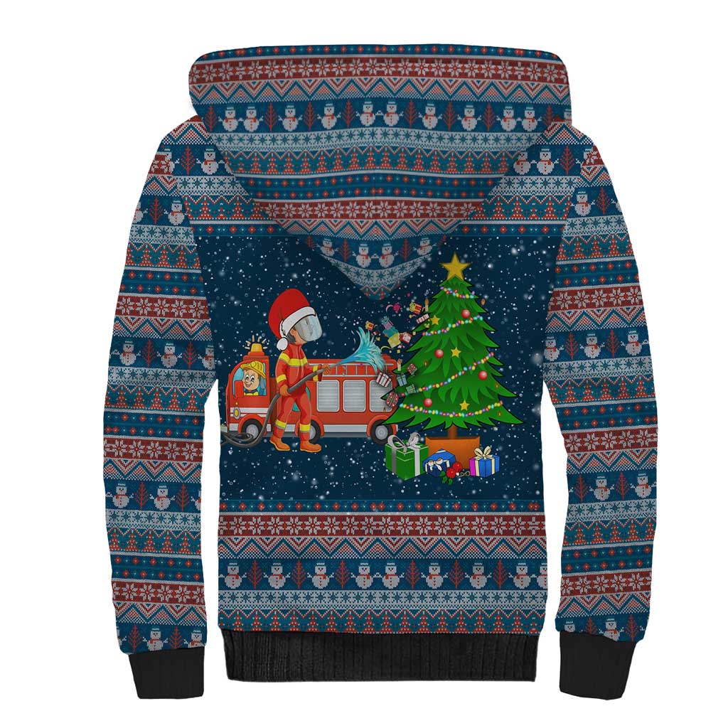 Flamingle Bells Xmas Christmas Sherpa Hoodie Xmas Holiday Patterns - Wonder Print Shop
