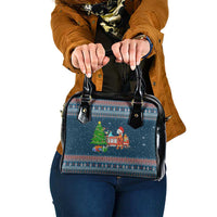 Flamingle Bells Xmas Christmas Shoulder Handbag Xmas Holiday Patterns - Wonder Print Shop