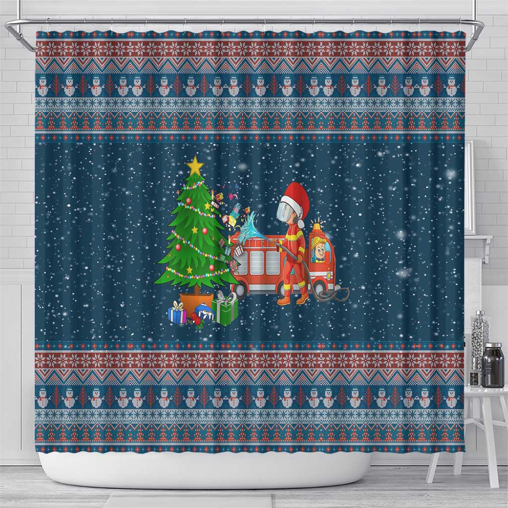 Flamingle Bells Xmas Christmas Shower Curtain Xmas Holiday Patterns - Wonder Print Shop