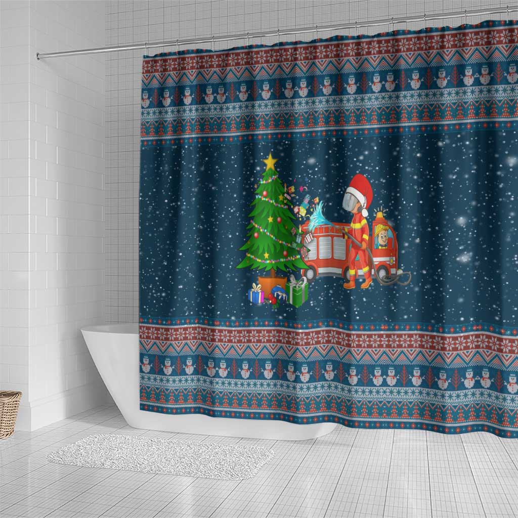 Flamingle Bells Xmas Christmas Shower Curtain Xmas Holiday Patterns - Wonder Print Shop