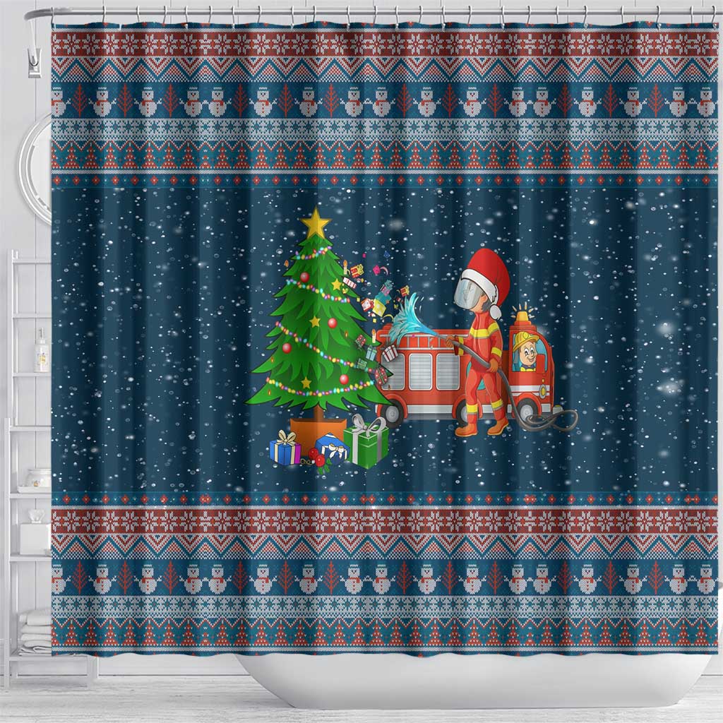 Flamingle Bells Xmas Christmas Shower Curtain Xmas Holiday Patterns - Wonder Print Shop