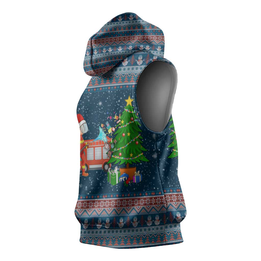 Flamingle Bells Xmas Christmas Sleeveless Hoodie Xmas Holiday Patterns - Wonder Print Shop