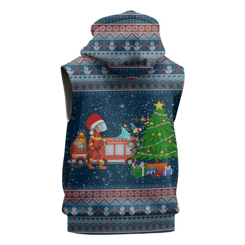 Flamingle Bells Xmas Christmas Sleeveless Zip Hoodie Xmas Holiday Patterns - Wonder Print Shop