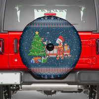 Flamingle Bells Xmas Christmas Spare Tire Cover Xmas Holiday Patterns - Wonder Print Shop