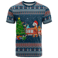 Flamingle Bells Xmas Christmas T Shirt Xmas Holiday Patterns - Wonder Print Shop